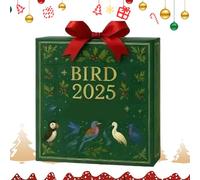 Jouet De L'Avent Oiseau | Pendentif Ornement Oiseaux Collectionnables En Format 2D Plat,Pour Noël | Pour Famille Amis Adolescents Étudiants Fournitures Scolaires