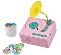 Jouet de lecteur de phonographe, gramophone musical pour | Phonographe sensoriel d'éducation de la musique précoce avec 96 cartes, musique qui joue le gramophone pour la petite enfance