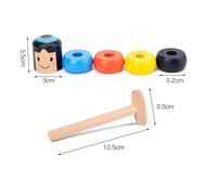 Jouet De Magie En Bois Incassable, Accessoires De Scène En Gros Plan, Jouet Amusant, Tour De Magie Immortel Daruma, Nouveauté 2021, 1 Ensemble