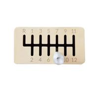 Jouet De Manette De Vitesses Pour Vélo - Accessoire de Vélo en Bois à Clip,Attachement Levier de Vitesses pour Guidon avec Pignons Numérotés,Pour une Expérience de Conduite Ludique avec Décor