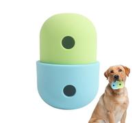 Jouet de mangeoire Lent à Balle, Jouet de Distribution de Nourriture, Boule de Chien en Silicone, Nettoyage de Dentition, Accessoire d'animaux, 8x7,3x11,7 cm, pour Les Chiots, intérieur, extérieur