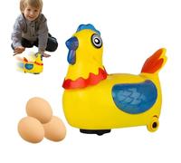 Jouet de Marche pour Poule pondeuse | Jouets interactifs électriques éducatifs de Poussin Compact avec des lumières et des Roues pour Les bébé, Ornements créatifs de pâques