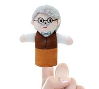 Jouet de marionnette à doigt, de marionnette, jouet confortable en peluche de dessin animé - Jouet interactif sur le thème de la famille pour la journée des , Pasc