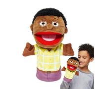 Jouet De Marionnette À Main - Marionnettes en Peluche De La Famille des Noirs, De Douce À Large Bouche | Marionnette Interactive À Mains De Grands-Parents, Maman Et Papa, Amusant Édu