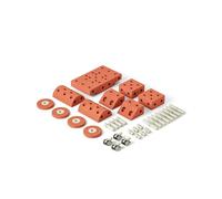 Jouet de marque Modu. Modèle 34 tlg. Baukasten Starter-Set Modu Playsystem Dreamer von 0-6 Jahre - Burnt Orange/Dusty Green