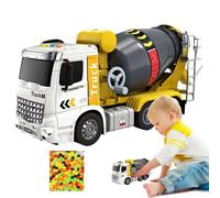 Jouet de mélangeur de ciment, jouet de mélangeur de béton Lumières de | Véhicule de construction de camion malaxeur de ciment pour cadeau d'ann