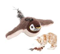 Jouet de moineau à flottement : design rechargeable USB, Teaser de chats, jeu interactif, exercice pour animaux de compagnie | Vif USB rechargeable simulation de jouet de bénie grinçant une activité