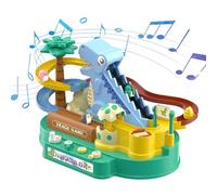 Jouet de montagne russe de dinosaure pour escalier | Jouet de montagne russe avec musique, jouet d'escalade de dinosaure