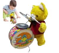 Jouet de Montre de Lapin, Tambour de Lapin fermant des Jouets - Pelici Jouets de Tambours pour Animaux - Modèle de Robot Animal électrique réaliste pour de Pâques raga