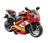 Jouet de moto - Modèle de véhicule miniature - Jouet éducatif sonore lumineux - Jouet musical électrique avec fonction LED - Option de cadeau parfaite pour les étudiants à la maison - Jeu décoratif