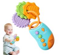 Jouet de musique pour clé de voiture - Jouet musical intelligent à distance - Jeu de rôle de clé de voiture - Jouet apaisant - Clé de voiture intelligente télécommandée avec son et lumières - Bébé