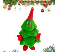 Jouet de Noël - Arbre de Noël électrique parlant jouet de danse, mouvement joyeux mignon décoration de maison pour étagère, salon, appartement, chambre, étagère pour enfant