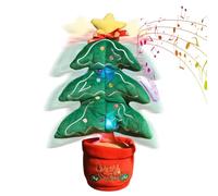 Jouet De Noël Chantante Et Dansante, Adorable Peluche Électrique Lumineuse avec 3 Chansons De Noël, Décoration Amusante pour La Maison Et Le Bureau, Rechargeable par USB
