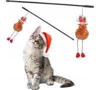 Jouet de Noël interactif chat serpent avec renne