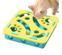 Jouet De Nourriture Puzzle Pour Chats - Boîte À Labyrinthe En Feutre Interactive Pour Chat D'Intérieur - Jeu D'Enrichissement Stimulant Pour Exercice Et Formation De Chaton - Pour Repas Anniversaire M