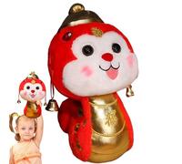 Jouet de nouvelle année en peluche en forme de serpent du nouvel an | Poupée serpent du Nouvel An lunaire chinois - Décoration de maison du Nouvel An chinois