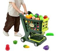 Jouet De Panier D'épicerie | Tréparez Le Chariot De Jeu avec Une Structure Stable | Kit De Jeu De Rôle pour Les pour l'anniversaire, Noël, Le Nouvel an, La Journée des Et