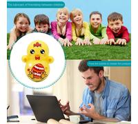 Jouet De Pâques En Silicone, Mini Bulle Push, ¿Uf De Dinosaure, Fossette Simple, Pour Soulager Le Stress, Autisme