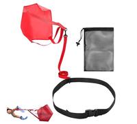 Jouet de Parachute - Parachute de Piscine de 53,14 Pouces, équipement d'entraînement de résistance de Parachutes Portables, Ceintures de traînée en Nylon, Parachutes pour l'entraînement à la Natation