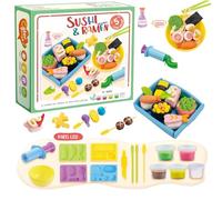 Jouet de pâte colorée pour - Kit de Cuisson de la pâte, Hamburger, Gaufre, Pizza, kit de Fabrication Alimentaire pour , Jouet éducatif pour Filles et modelage Amusant