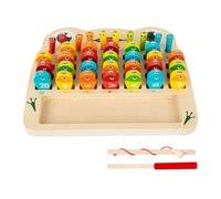 Jouet De Pêche | Activité Éducative En Bois Avec Aimants - Jouet pour Compétences Motrices Fines,Pour Garçons Et Filles, , Maison, Salle De Jeux, École, Salle De Classe, Soirée Familiale, Jour De Plui