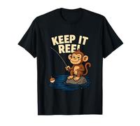 Jouet de pêche en Forme de Singe Keep It Reel Art T-Shirt