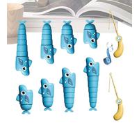 Jouet de pêche - Jeu sur Table Extensible pour Attraper Les Requins - Jouets Éducatifs Précoces - Idéal pour Salle d'activités Maison école Maternelle crèche Jardin d'filles et garçons dès 3 Ans