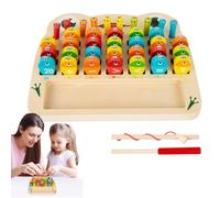 Jouet de Pêche Magnétique - Activité Éducative et d'apprentissage en Bois Magnétique,Jouets De Table De Pêche | pour Garçons Et Filles, À La Maison, À L'École, en Salle De Classe, Les Jours De Pluie,