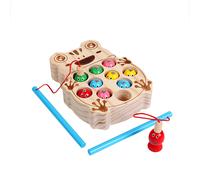 Jouet De Pêche Magnétique En Bois Pour Enfants, Simulation De Chats, Jeu De Société Interactif, Éducatif, Cadeau