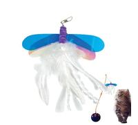 Jouet de pêche pour chat - Canne de jeu pour l'entraînement physique - Bâton de rechange pour chat - Pour l'éducation physique et pour jouer avec des chatons d'animaux domestiques - Pour l'intérieur