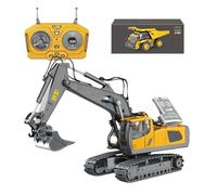 Jouet de Pelleteuse télécommandé : modèle de véhicule de Construction en, Machine d'excavation RC Fonctionnelle, Jeu d'ingénierie à Batterie, équipement interactif pour Enfant