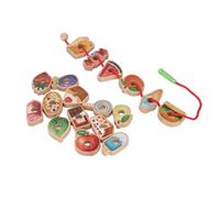Jouet de Perles de Laçage pour Les Tout-Petits, Jeu de Filetage Créatif pour Développer la Reconnaissance des Formes et Les Compétences de Coordination œil-Main, 1 X Ensemble