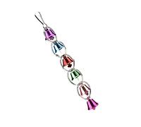 Jouet de Perroquet Engageant avec des Cloches Suspendues Colorées pour Les Perroquets Moyens et Petits | Toys d'oiseaux Interactifs pour Perroquet Gris, Macaw, Cacatoo, Conure, et Plus Encore |