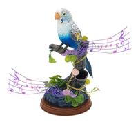 Jouet de perroquet parlant électrique - Perruche de branche d'arbre activée par le son avec fonctions de stimulation et parole répétée, jouet électronique pour oiseau pour le placement de décoration d
