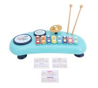 Jouet de Piano à Coups à Main Baby Portable Couple Jouet intitulé Early Learning Educational Musical Instrument Toy for Children (Bleu)