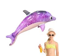 Jouet de Piscine Dauphin - Flottante de Dauphin - Adorable Dauphin étoilé - Dauphin dans l'eau dans l'eau avec poignées - Design Dauphin - Jouet Gonflable pour Piscine