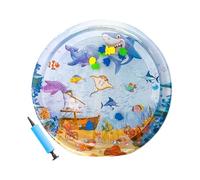 Jouet de piscine pour chats, tapis d'eau pour chats - Cat Water Bed Play Mat | Ad- eau sensoriel interactif avec poisson, grand coussinet d'enrichissement de refroidissement pour une activité