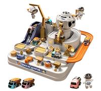 Jouet de piste de course - Jouet d'aventure en voiture | Jouets de jeu de voiture inertielle - Fusée radar éducative pour , aventure coulissante à inertie, jouets de piste assemblés, améliore l