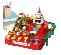 Jouet de Piste de Voiture - Rail Coulissant avec Dinosaure en ABS, Structure d'écoulement pour Course sur Rampe, Voiture à thème Aventure de Noël | Chambres pour, Scolaires, S