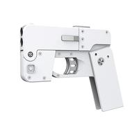 Jouet de pistolet à balles souple pliant de forme de téléphone portable, 2023 Déformation pliante Coquille de téléphone portable éjection pistolet avec organisation de l’étui à cartouche et balles
