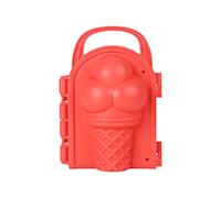 Jouet de plage enneigé - Jouet de boule de neige - En plastique - Design 3D - Facile à utiliser - Pour adultes - Pour combats et activités de plein air - Clip (crème glacée)