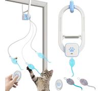 Jouet de porte pour chat - Fournitures d'entraînement automatique pour chaton | Teaser électrique pour chat pour animaux domestiques, appartement, chambre, salon, étude, maison, bureau, routine