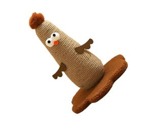 Jouet de poteau de soin de griffe de chat debout avec colonne de corde, coussin intérieur et aire de jeu pour les d ' activité quotidienne du chat pour la maison jouet de poteau de griffe vertical