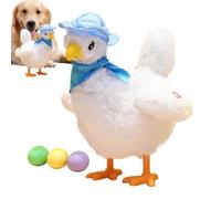 Jouet de Poule pondant des œufs,Poulets pondeurs Qui chantent et Dansent | Jouet de Poulet Amusant, Doux et Confortable, pour Les réunions de Famille, l'interaction Parent-Enfant, Les fêtes de Pâques