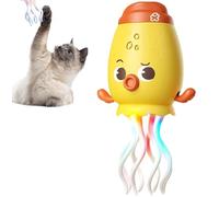 Jouet de Poulpe Dansant, Pieuvre électrique avec Un Son Dynamique et Une lumière, USB Rechargeable, calmar de Danse Automatique avec capteur d'obstacle, pour Les Enfants de Filles garçons Yellow