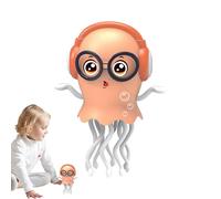 Jouet de poulpe interactif : jeu musical électrique avec effets de lumière, blague amusante | Aide à l'apprentissage éducatif préscolaire pour les tout-petits, les bébés, le développement du traçage