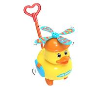 Jouet de poussée de Canard, Petit Marcheur de poussée de Canard Jaune pour Tout-Petit, Pousse-pousseur pour Les, Sons de charlat