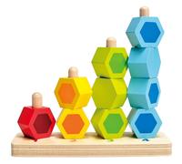 Jouet de premier age - perles à compter multicolore TU
