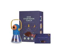 Jouet de projecteur multifonction trois-en-un Wafenso, avec livre d'histoire pour enfants (20.5*15.5*8cm)-Bleu