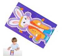 Jouet de Puzzle Animal,Puzzles pour Activités d'apprentissage préscolaire 3 | Dessin animé Correspondance des formes, interactif parent-enfant pour les , salle d'étude, salon, salle de Lapin
